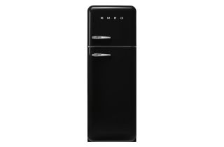 Smeg FAB30RBL5UK 60cm 50s Style Right Hand Hinge Freezer over Fridge - Black