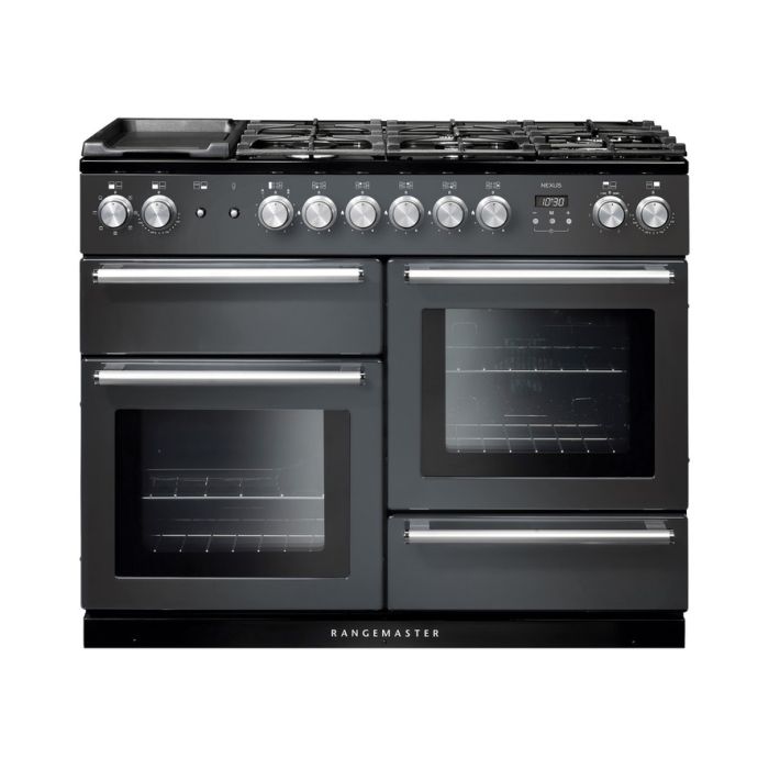 Rangemaster Nexus 110 Dual Fuel Range Cooker - Slate main product photo